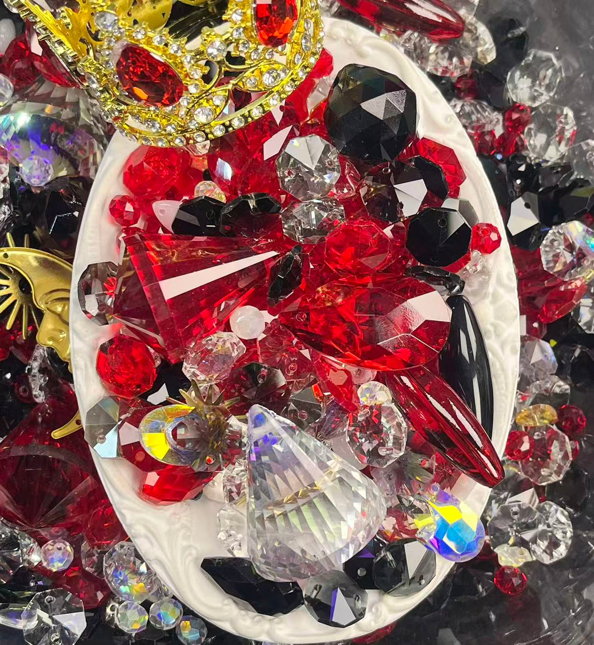 【For Sun catcher】Ruby noir mix