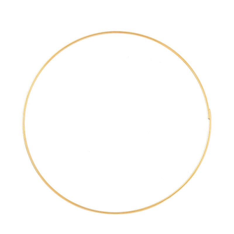 Jewelry Making Gold Round Metal Wire Hoop for Dreamcatcher DIY Craft Accessories