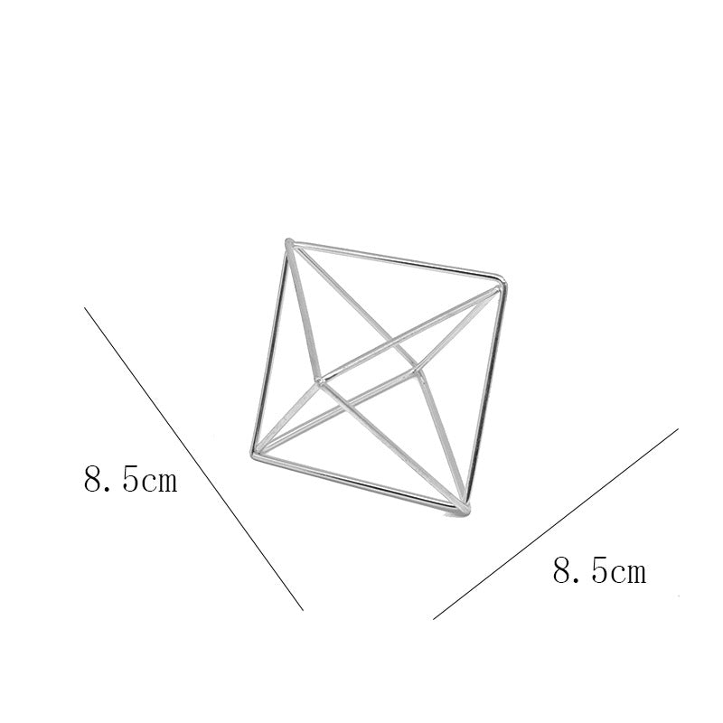 Geometric Octahedron Wire Frame